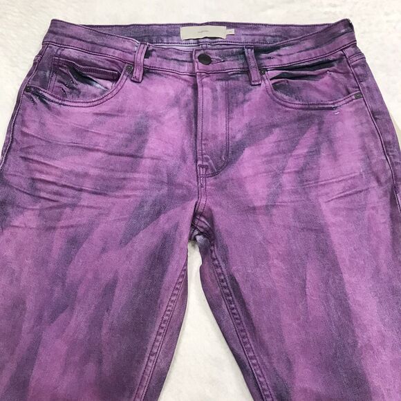 NWT HUDSON Slim Straight Jean Men 32x34 Purple Streak Wash Stretch Denim Blake - Picture 3 of 15